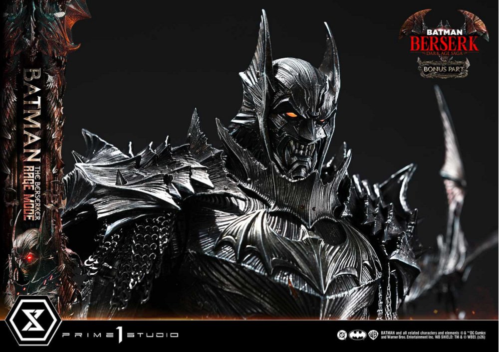 【Prime 1 Studio】 UPMDC-14DX DC漫畫 蝙蝠俠 狂戰士鎧甲 1:4雕像 豪華版:圖片 9