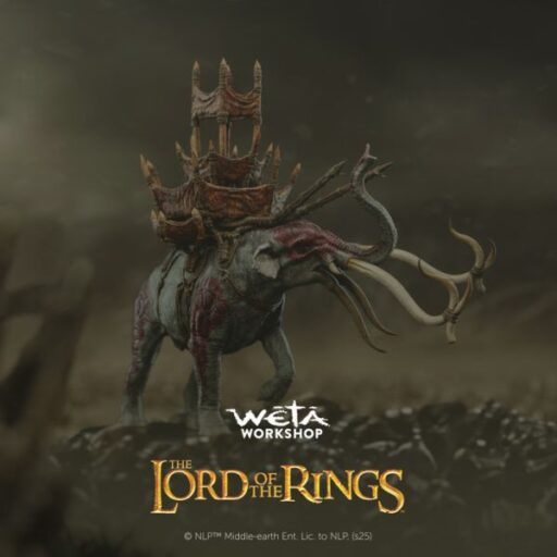 WETA Workshop 16.5cm 魔戒 穆馬基爾 Mumakil 猛獁象 靜態完成品