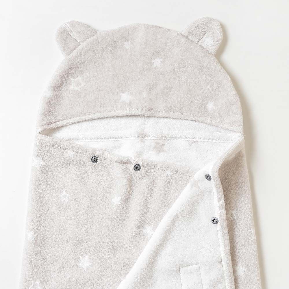 10mois 銀河星彩熊耳朵連帽浴巾:圖片 2