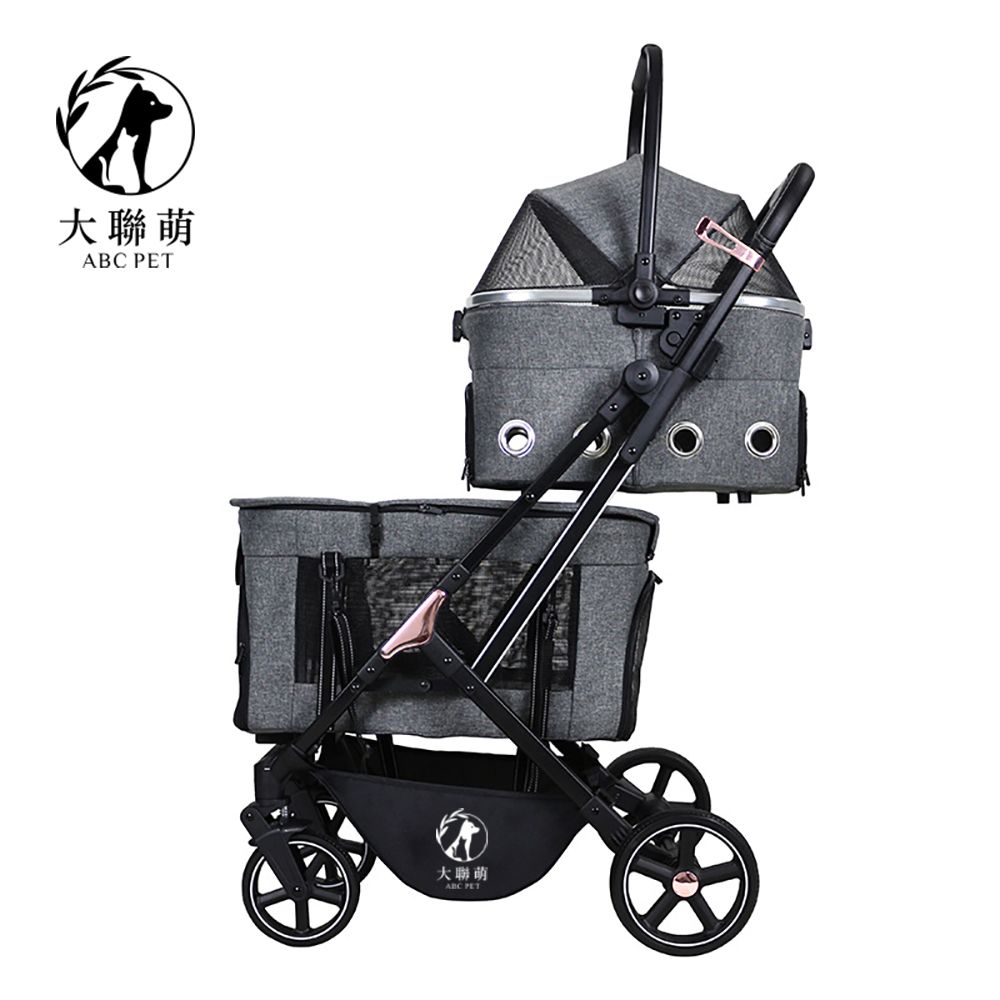 大聯萌歐式雙層寵物推車 寵物提籃(可摺疊收納/貓狗適用):圖片 3