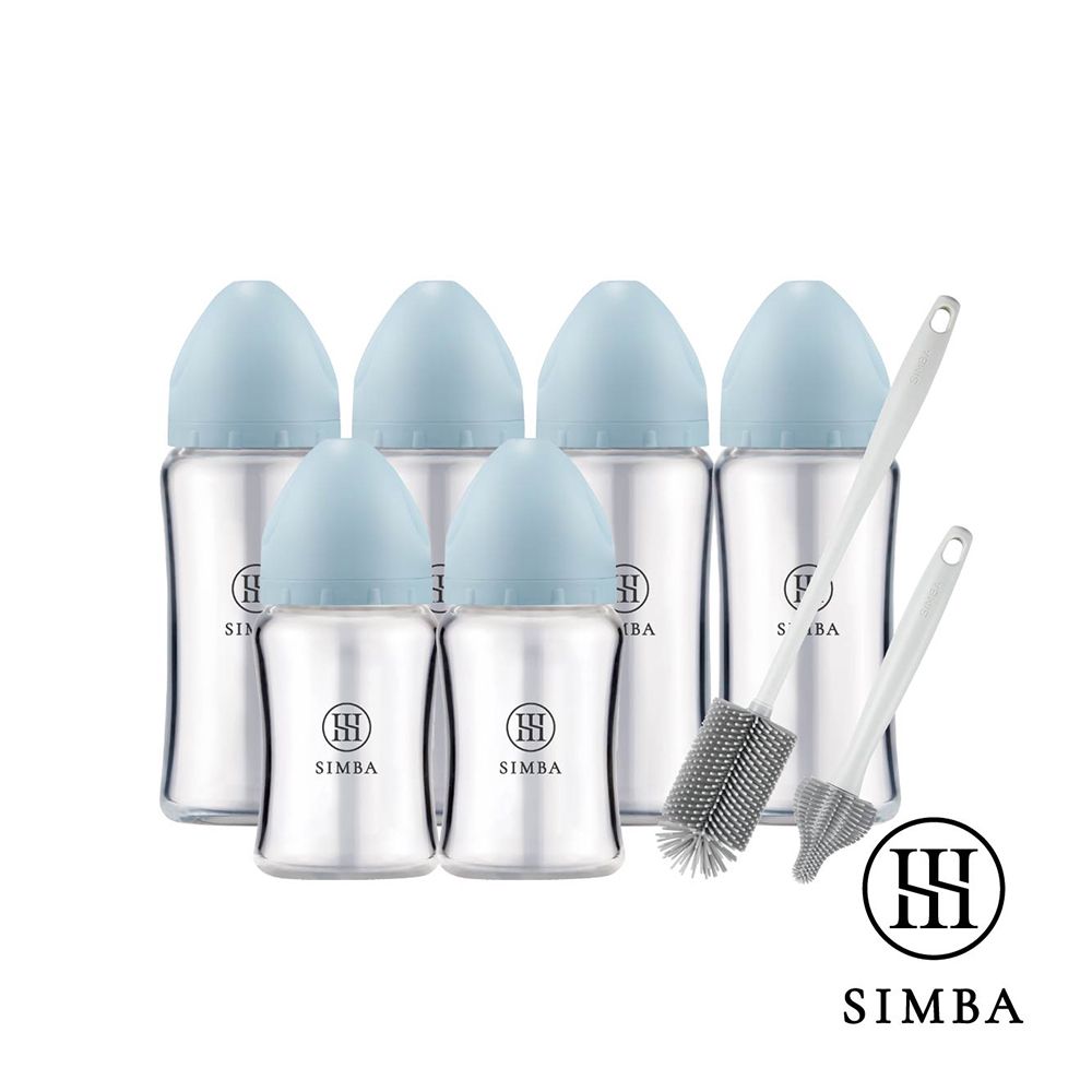 Simba 小獅王辛巴深入各種瓶蘊蜜質金玻璃寬口奶瓶極淨組:圖片 2