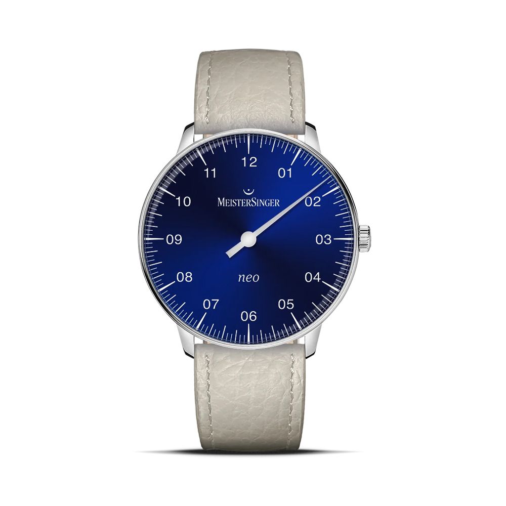 MeisterSinger明斯特 NES908 Neo 旭日藍搭配藍寶石玻璃機械手錶(機械錶 自動上鍊):圖片 2