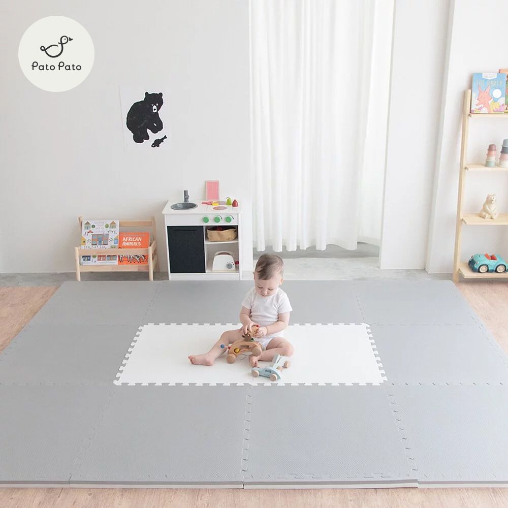 Pato Pato【PatoPato】EVA嬰幼兒防摔專用 60x60x3cm 雙色居家地墊 / 1箱6片 / 6色任選:圖片 2