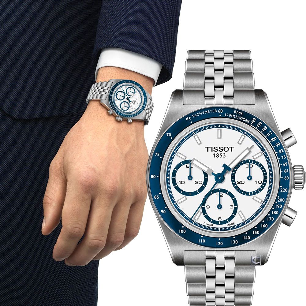 TISSOT天梭 官方授權 PR516 自動上鍊 機械錶 計時手錶 男錶-T1494621101100:圖片 2
