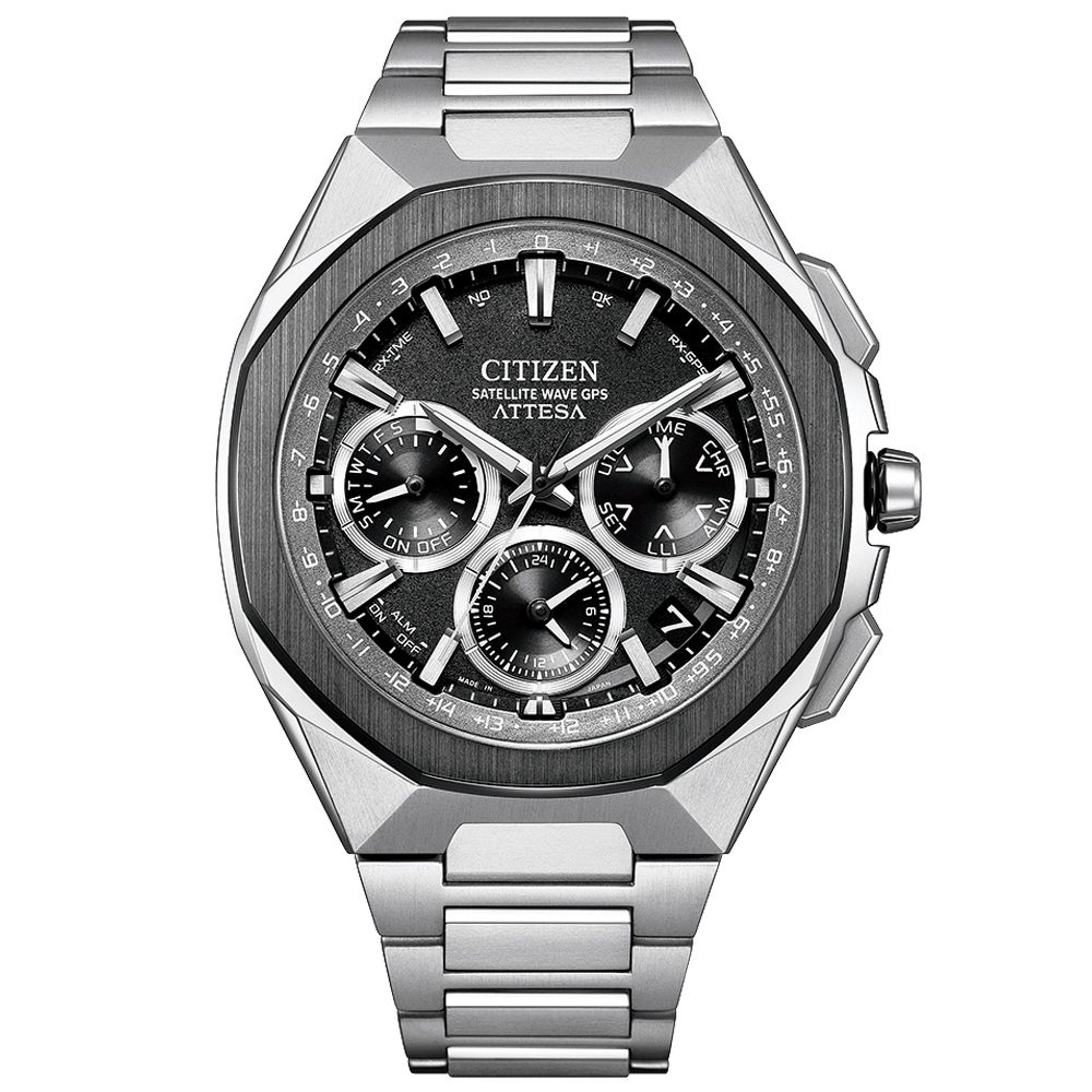 CITIZEN星辰 GENTS 限量 陶瓷錶圈 GPS 鈦金屬 光動能腕錶 CC4104-53E:圖片 2