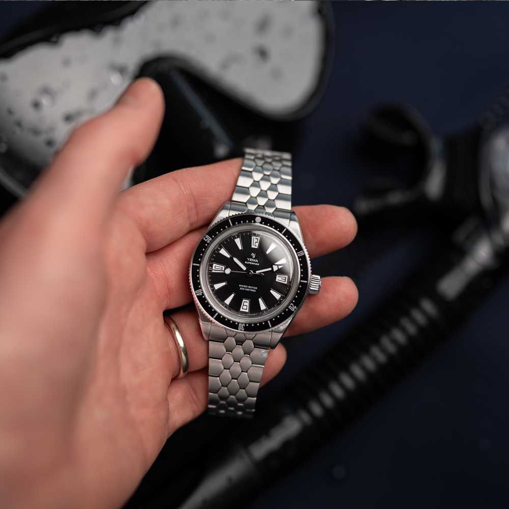Yema野馬 自製機芯 Skin Diver CMM.20 曜石黑 機械錶 手錶 男錶-12.25.20.66.SN.M3:圖片 2