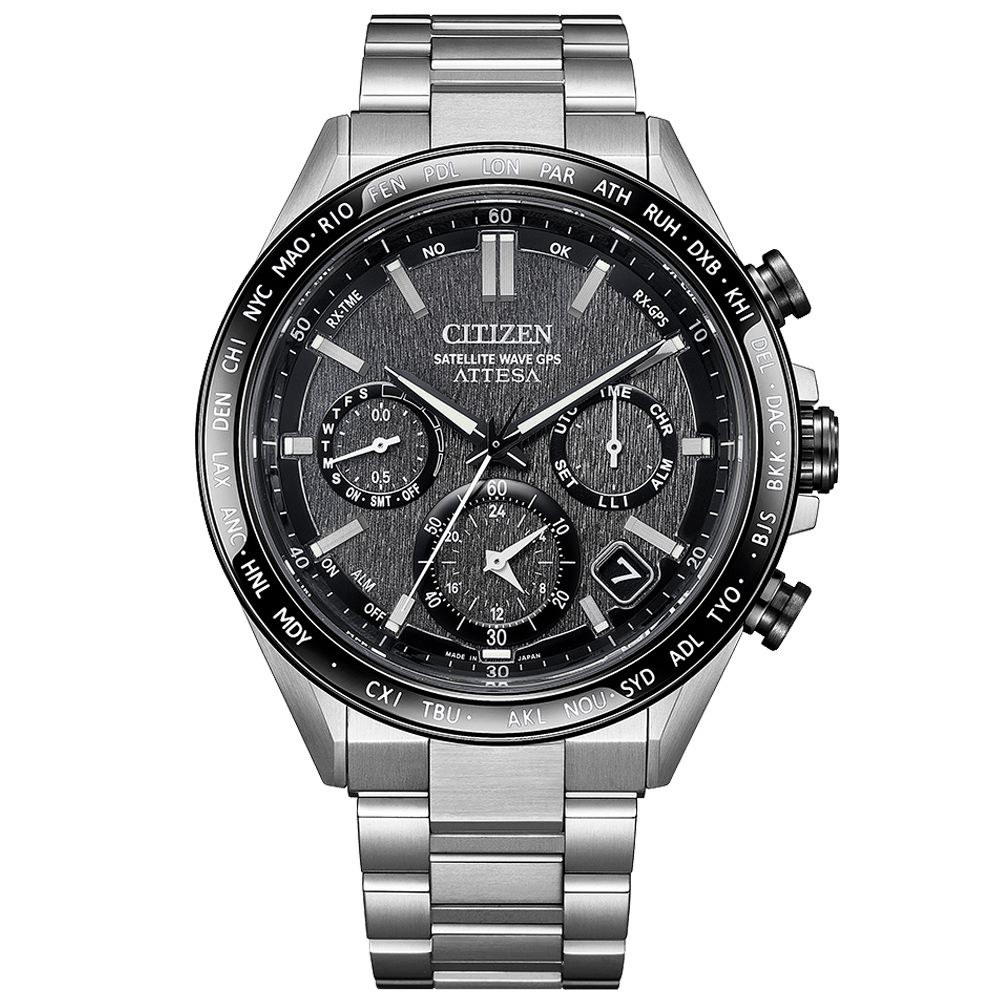 CITIZEN星辰 GENTS GPS衛星對時 鈦金屬 光動能腕錶 CC4058-67X:圖片 2