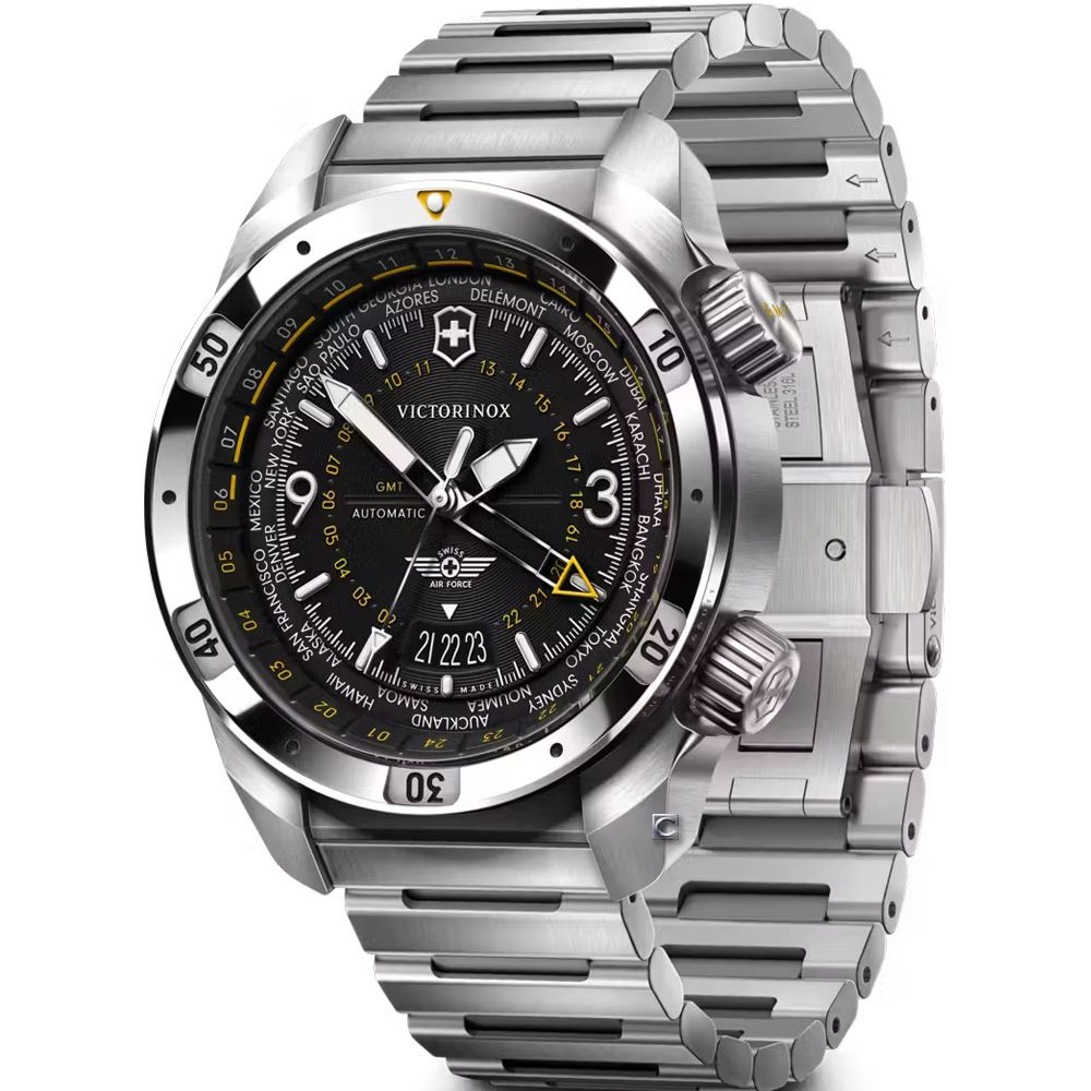 VICTORINOX瑞士維氏 Air Pro GMT Automatic 機械腕錶 男錶 手錶-43mm黑 VISA-242004:圖片 2