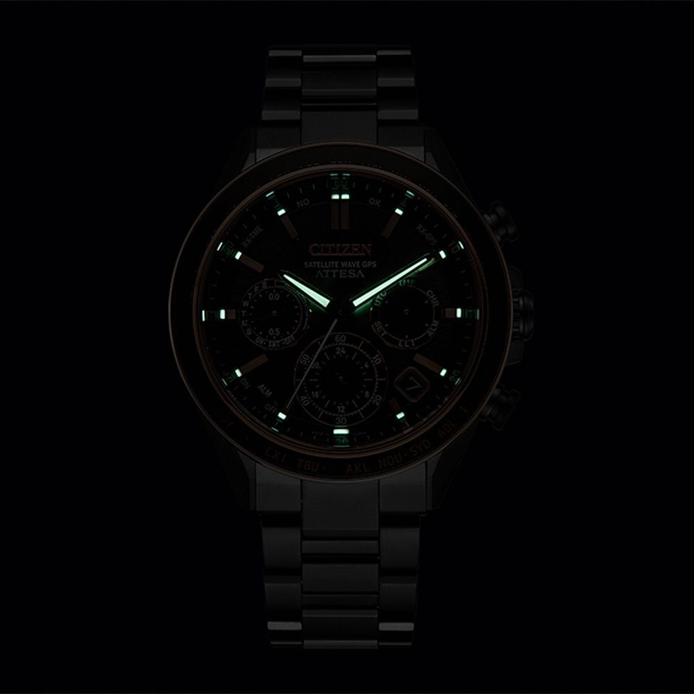 CITIZEN星辰 GPS衛星對時光動能腕錶 CC4074-61W 附提袋:圖片 2