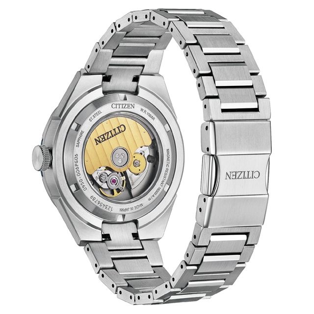 CITIZEN星辰 頂級870系列自動上鍊機械錶 / 藍面鋼帶 / 抗磁強化 NA1037-53L:圖片 2