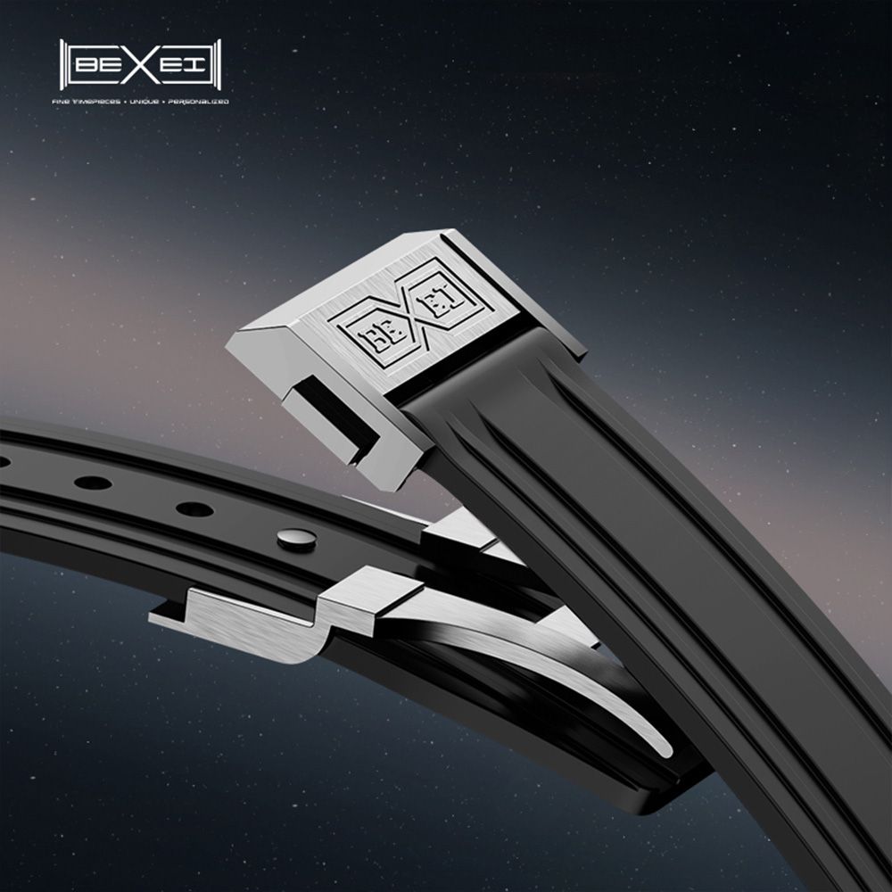 【BEXEI】貝克斯【愛時】科技感黑洞懸浮陀飛輪機械錶-9110:圖片 4