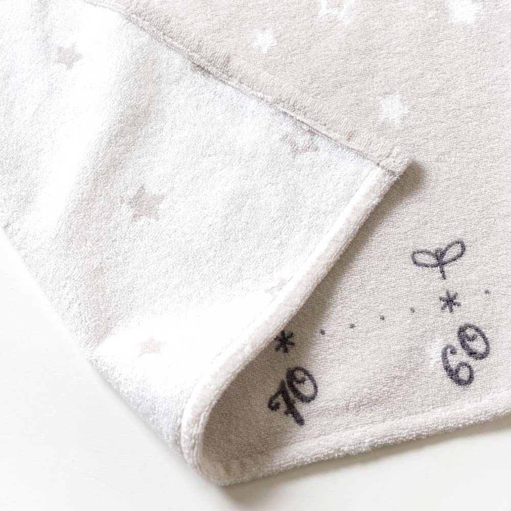 10mois 銀河星彩熊耳朵連帽浴巾:圖片 3