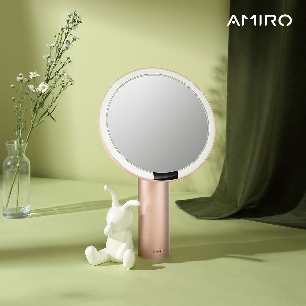 AMIRO Oath自動感光LED化妝鏡-綺夢花園禮盒-薄霧粉 化妝鏡 美妝鏡 高圓圓推薦 化妝師指定鏡款:圖片 4