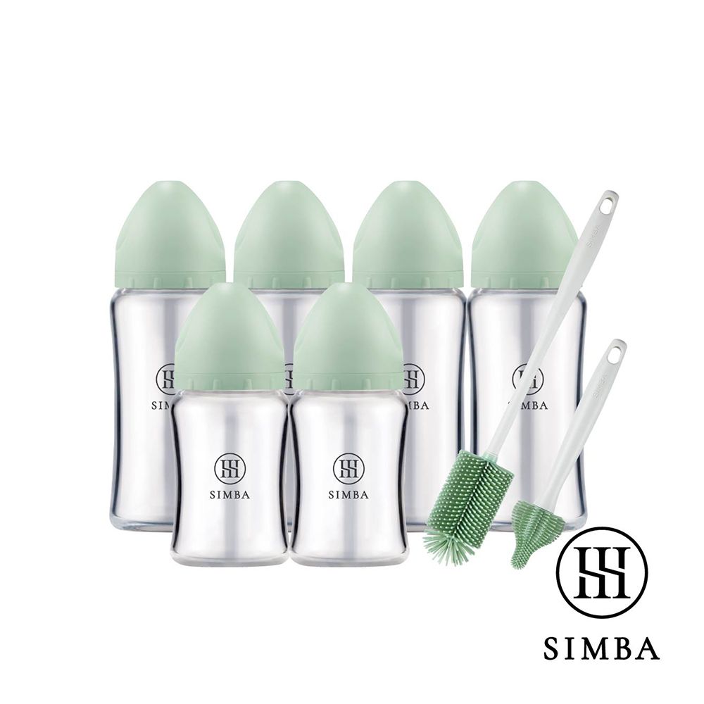 Simba 小獅王辛巴深入各種瓶蘊蜜質金玻璃寬口奶瓶極淨組:圖片 3
