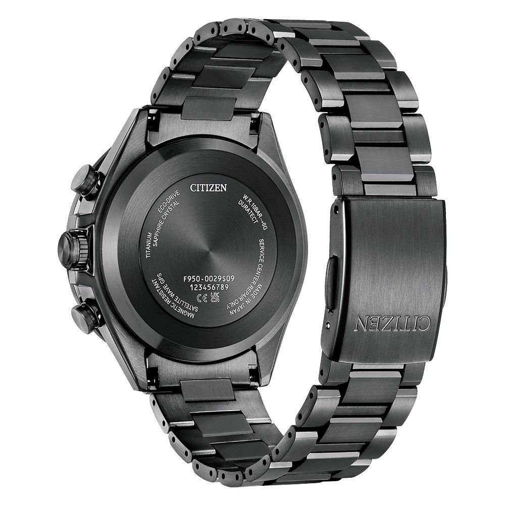 CITIZEN星辰 GENTS 韋禮安款 紺星 鈦金屬 GPS光動能腕錶 44.6mm/CC4059-64L:圖片 3