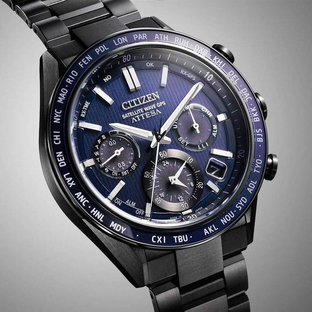 CITIZEN星辰 GENTS 韋禮安 廣告配戴款 紺星 GPS鈦金屬光動能腕錶 CC4059-64L:圖片 3