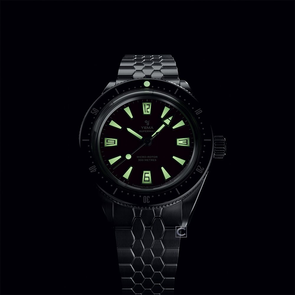 Yema野馬 自製機芯Skin Diver CMM.20 波爾多紅 機械錶 手錶 男錶-12.25.20.11.SN.M3:圖片 3