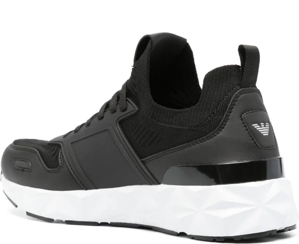 EMPORIO ARMANI黑色 休閒日常 CLOSED 板鞋 平底鞋 時尚運動鞋 休閒鞋 黑色男款鞋 2025春夏新品:圖片 3