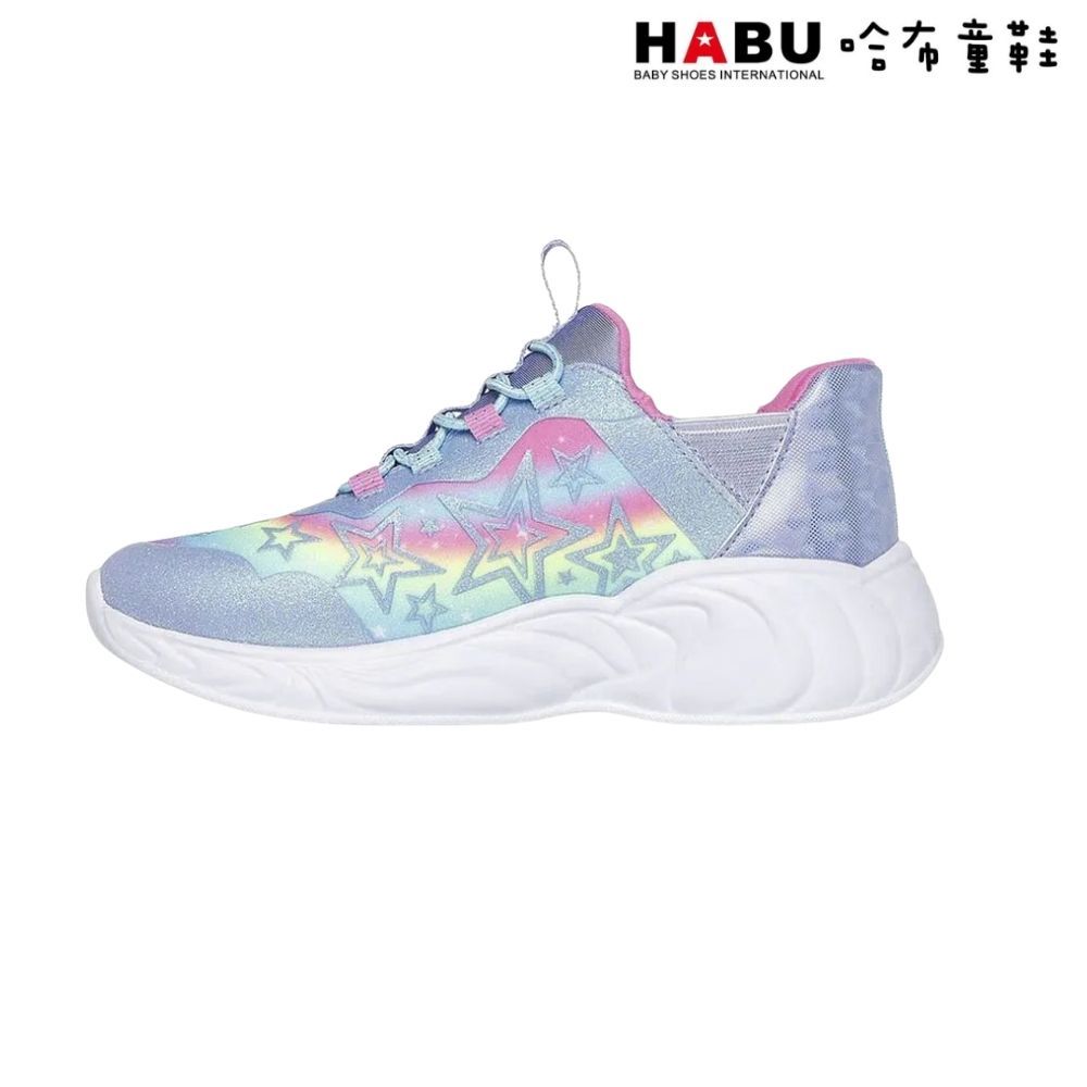 HABU 哈布童鞋SKECHERS 女童系列 燈鞋 Unicorn Dreams-Starry Lite 彩虹小馬 中童 302296LLVMT:圖片 3