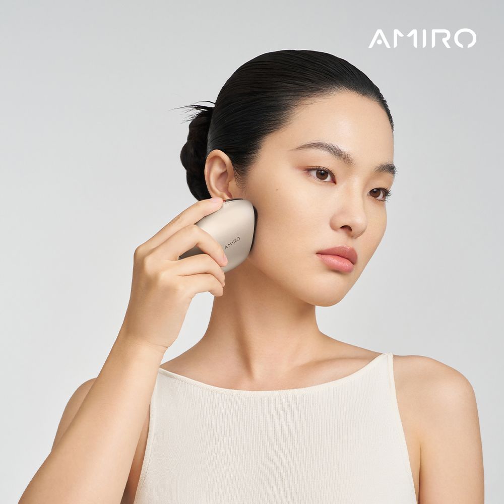 AMIRO S2 黃金點陣美容儀(贈 S2 護膚禮盒-內含精華凝露80ml+緊緻抗皺面膜5片)/蓋章面膜/精華凝露/拉提/淡紋/緊緻/舒緩/提亮/保濕:圖片 4