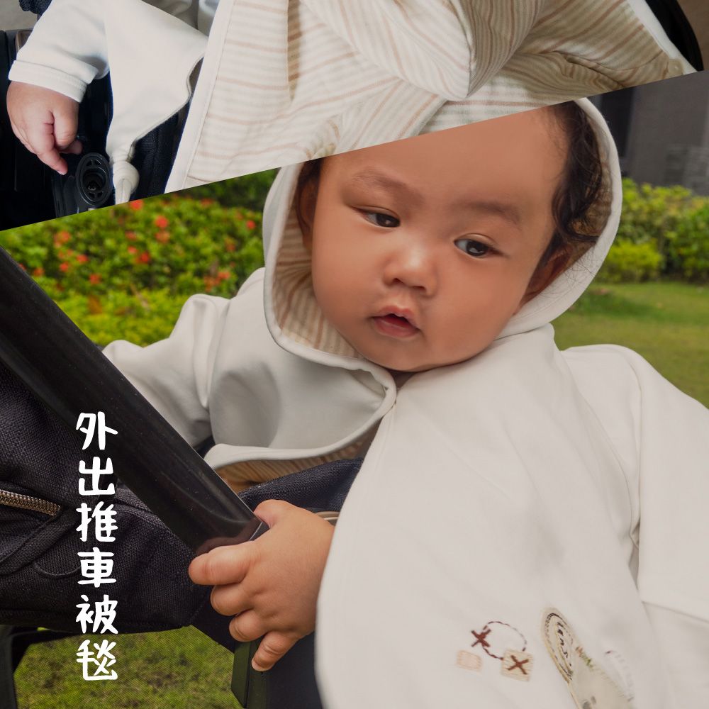 Gennies 奇妮baa.haa系列-原棉無尾熊寶寶斗篷外套(寶寶披風 嬰兒外套 蓋毯 抱被 被毯 禮盒裝 彌月禮盒):圖片 5