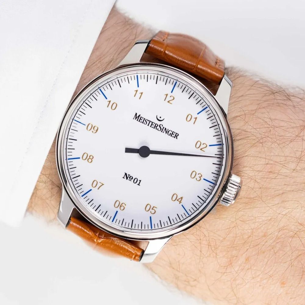 MeisterSinger明斯特 AM3301G N°01 - 白色手動上鍊手錶(機械錶 男錶 手動上鍊):圖片 4
