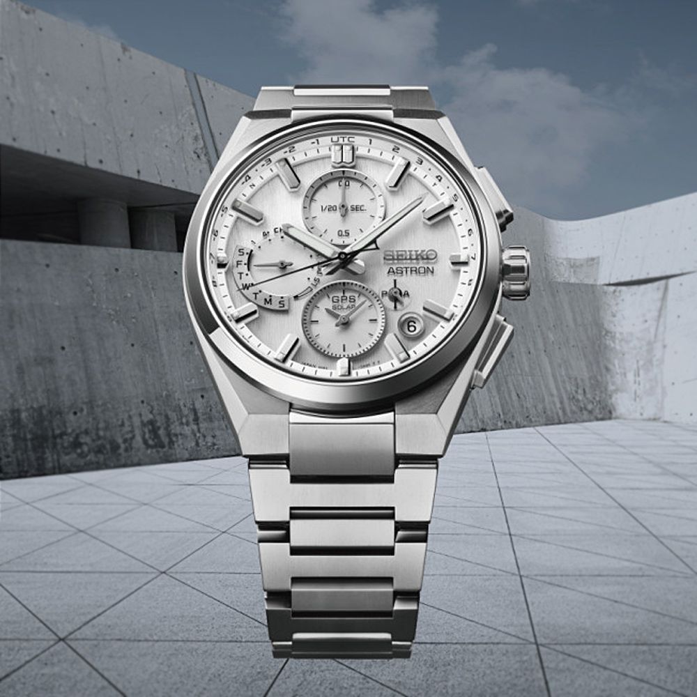 SEIKO精工 Astron GPS衛星對時 鈦金屬 雙時區計時腕錶-白_SK028 SSH159J1/5X83-0AE0S:圖片 4
