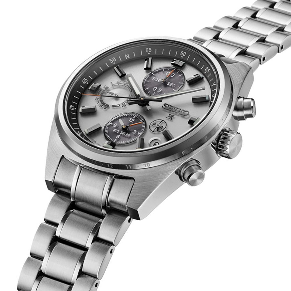 SEIKO精工 Prospex GPS衛星對時 太陽能雙時區計時腕錶-灰_SK028 SSH165J1/5X83-0AH0S:圖片 4