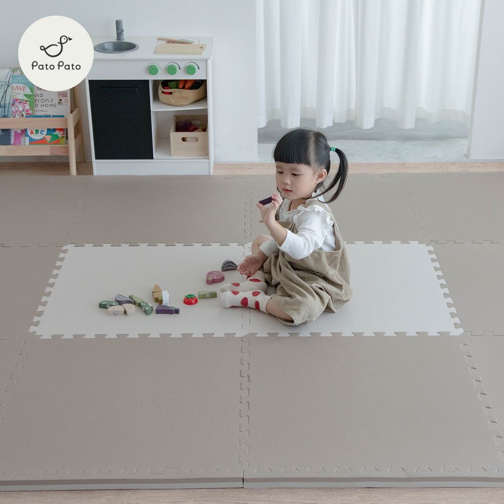 Pato Pato【PatoPato】EVA嬰幼兒防摔專用 60x60x3cm 雙色居家地墊 / 1箱6片 / 6色任選:圖片 4