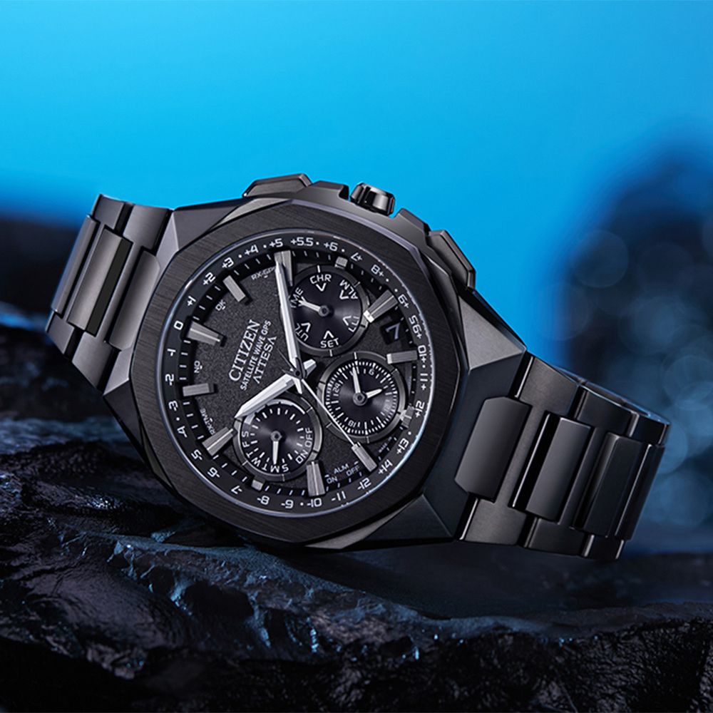 CITIZEN星辰 韋禮安廣告款 限量 鈦 八角 GPS衛星對時光動能計時手錶 CC4105-69E:圖片 4