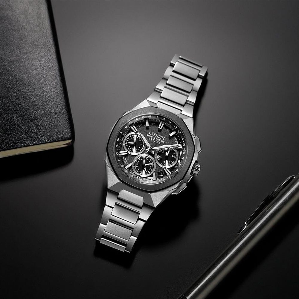 CITIZEN星辰 GENTS 限量 陶瓷錶圈 GPS 鈦金屬 光動能腕錶 CC4104-53E:圖片 4