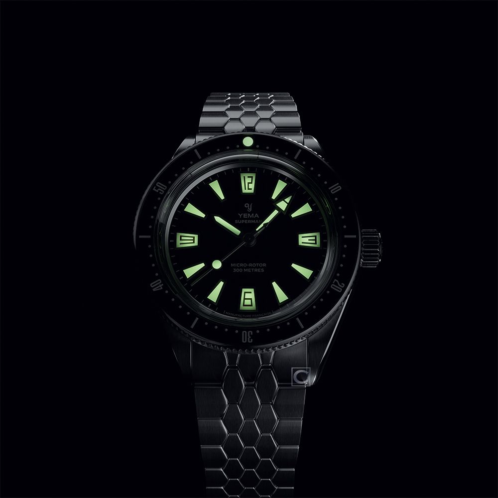 Yema野馬 自製機芯 Skin Diver CMM.20 曜石黑 機械錶 手錶 男錶-12.25.20.66.SN.M3:圖片 4