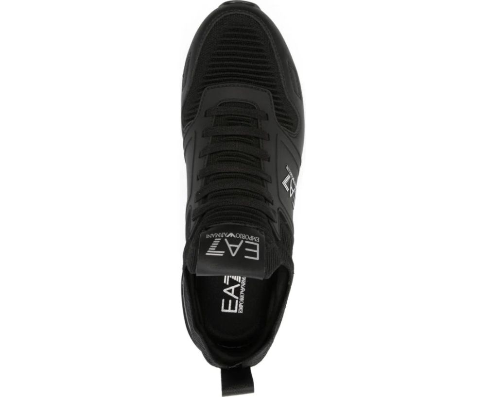 EMPORIO ARMANI黑色 休閒日常 CLOSED 板鞋 平底鞋 時尚運動鞋 休閒鞋 黑色男款鞋 2025春夏新品:圖片 4