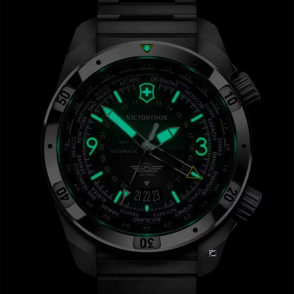 VICTORINOX瑞士維氏 Air Pro GMT Automatic 機械腕錶 男錶 手錶-43mm黑 VISA-242004:圖片 4