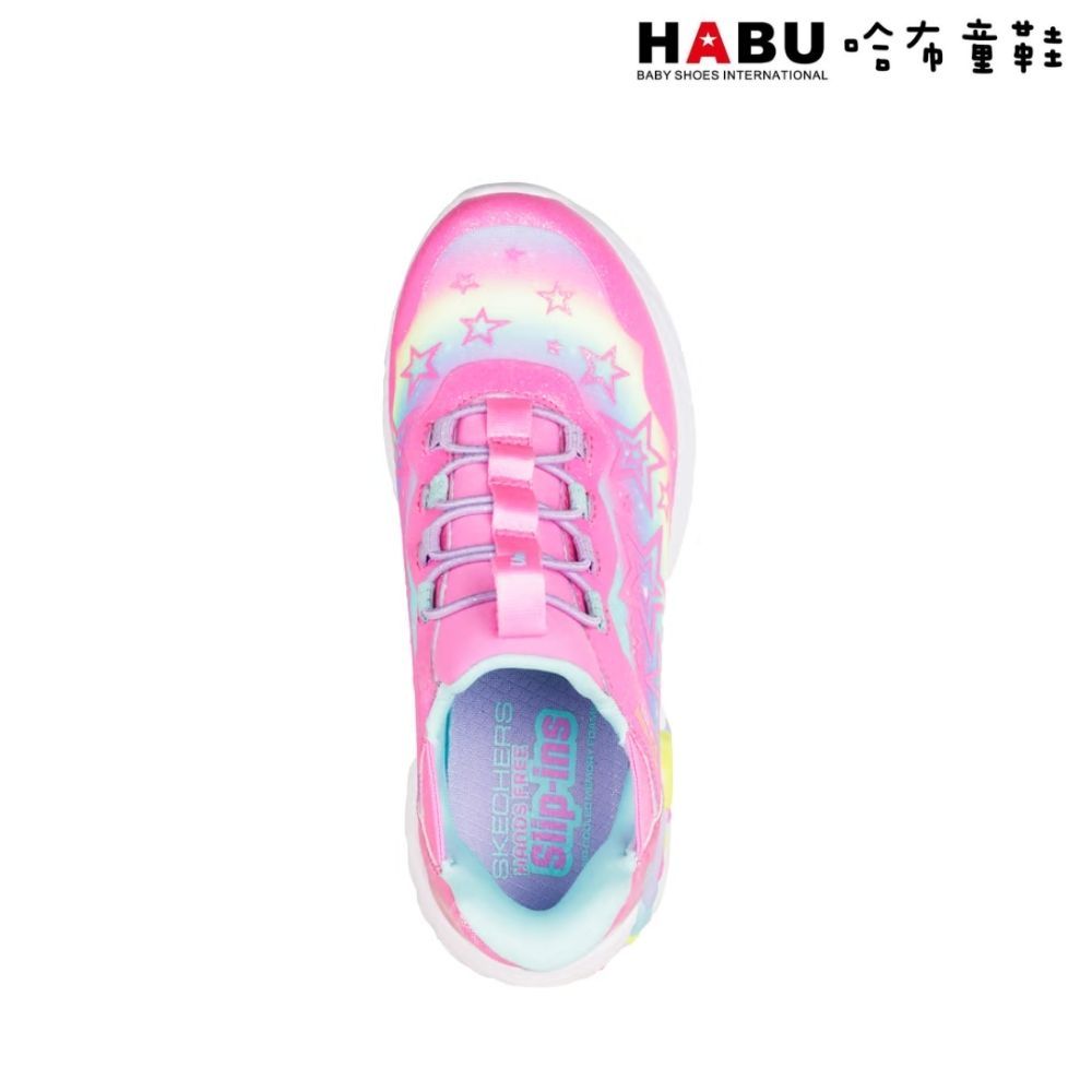 HABU 哈布童鞋SKECHERS 女童系列 燈鞋 Unicorn Dreams-Starry Lite 彩虹小馬 中童 302296LPKMT:圖片 4