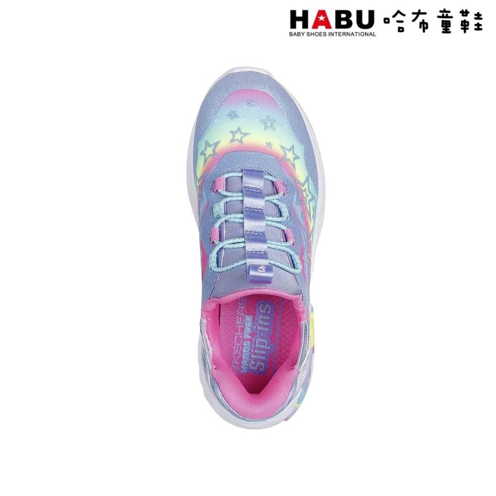 HABU 哈布童鞋SKECHERS 女童系列 燈鞋 Unicorn Dreams-Starry Lite 彩虹小馬 中童 302296LLVMT:圖片 4