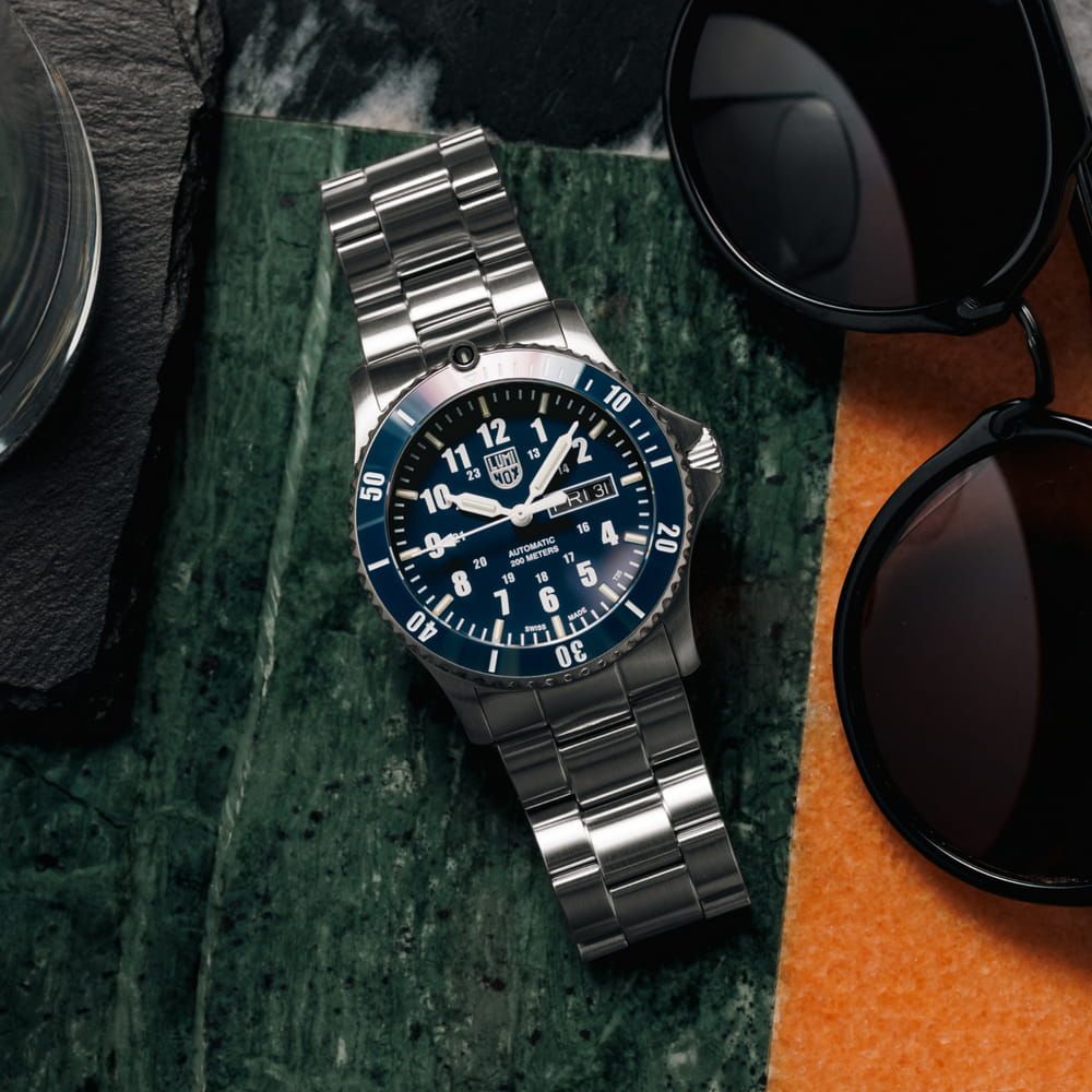 LUMINOX雷明時 Sport Timer 200米陶瓷圈運動機械錶 手錶 男錶-藍/42mm 1LM-0924:圖片 5