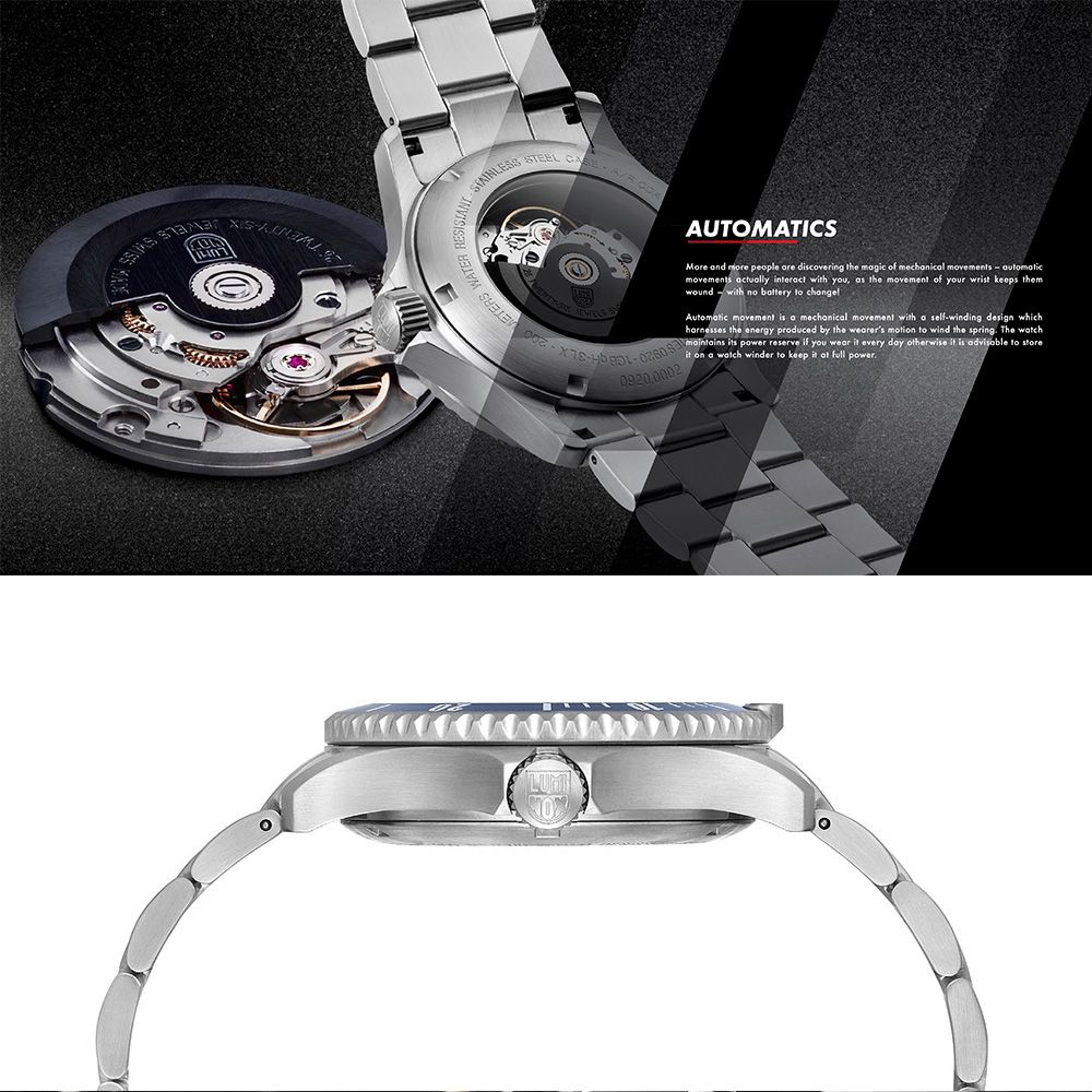 LUMINOX雷明時 Sport Timer 200米陶瓷圈運動機械錶 手錶 男錶-黑/42mm 1LM-0921M:圖片 5