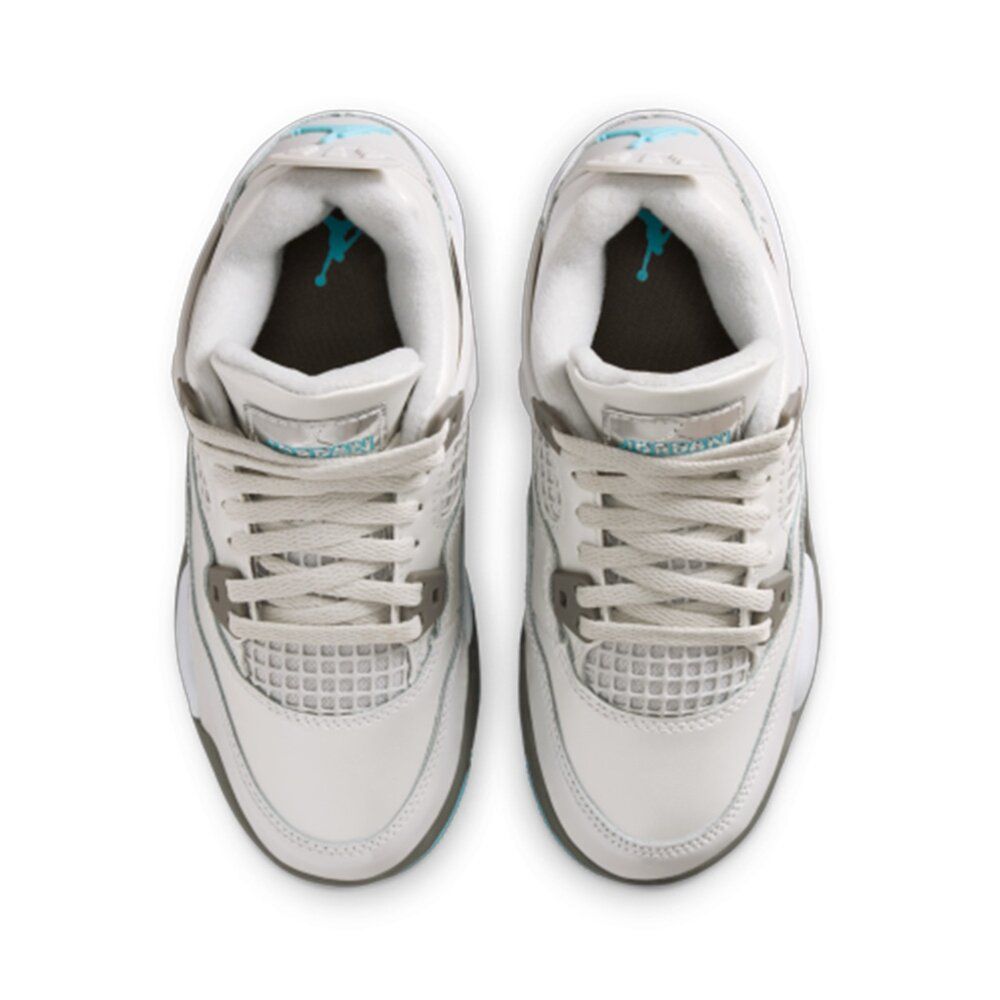 NIKE 耐吉Air Jordan 4 Retro Photon Dust Blue Chill (PS) 灰藍 休閒鞋 中童鞋 HV4682-014:圖片 5