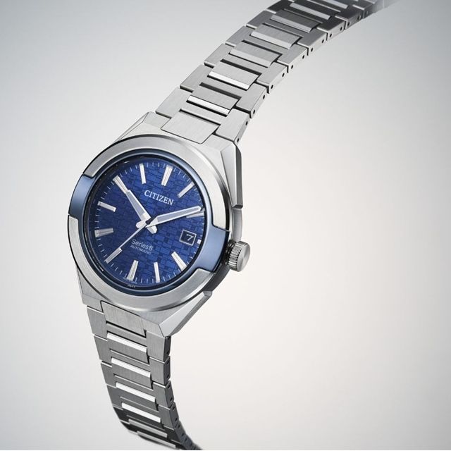 CITIZEN星辰 頂級870系列自動上鍊機械錶 / 藍面鋼帶 / 抗磁強化 NA1037-53L:圖片 4