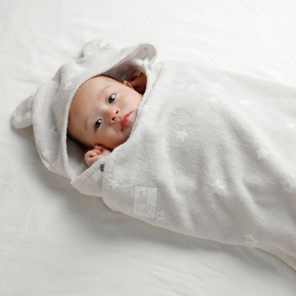 10mois 銀河星彩熊耳朵連帽浴巾:圖片 5