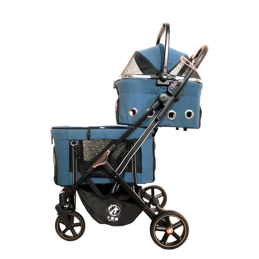 大聯萌歐式雙層寵物推車 寵物提籃(可摺疊收納/貓狗適用):圖片 6