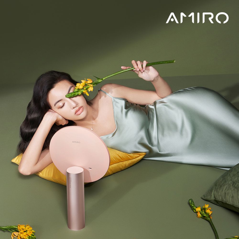 AMIRO Oath自動感光LED化妝鏡-綺夢花園禮盒-薄霧粉 化妝鏡 美妝鏡 高圓圓推薦 化妝師指定鏡款:圖片 6