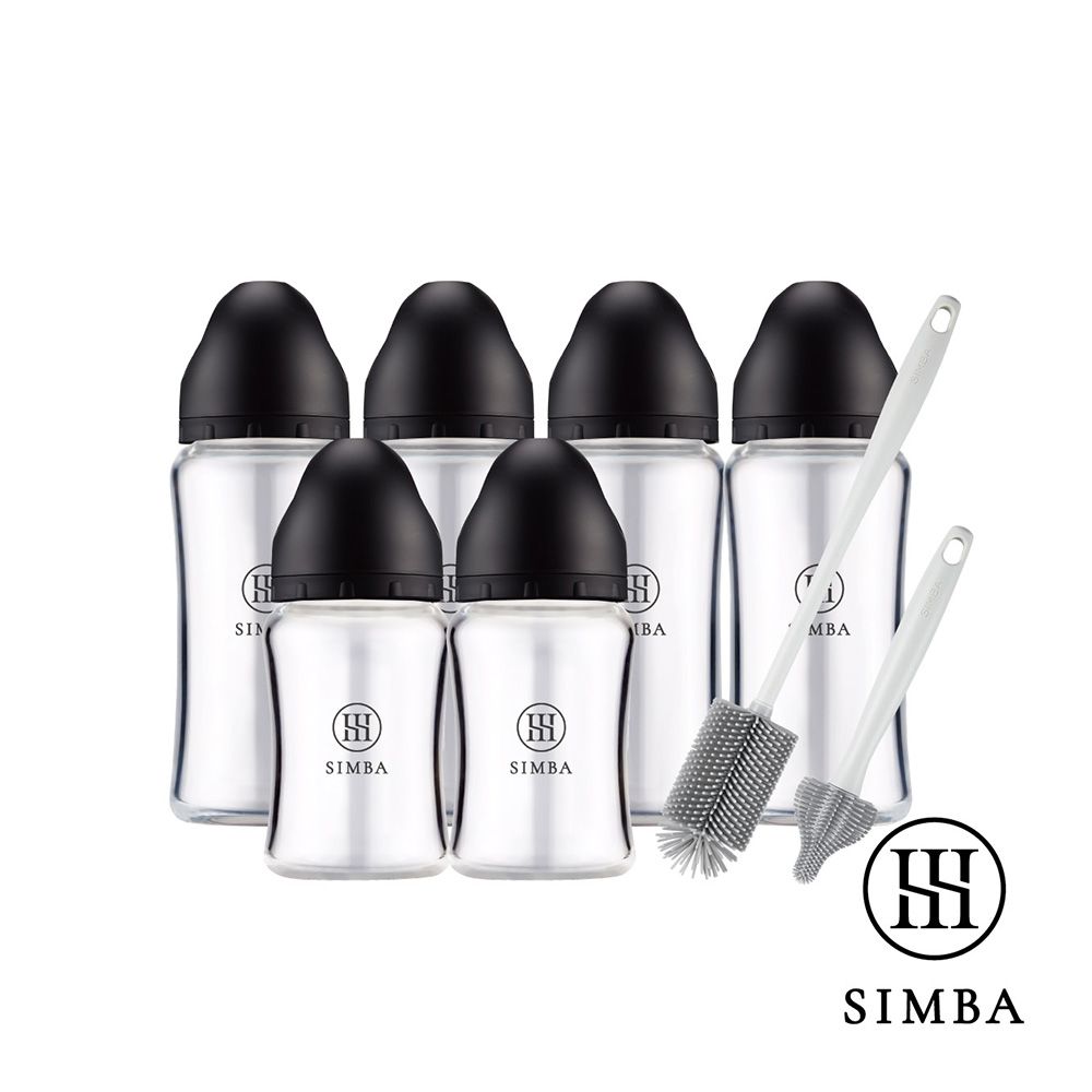 Simba 小獅王辛巴深入各種瓶蘊蜜質金玻璃寬口奶瓶極淨組:圖片 5