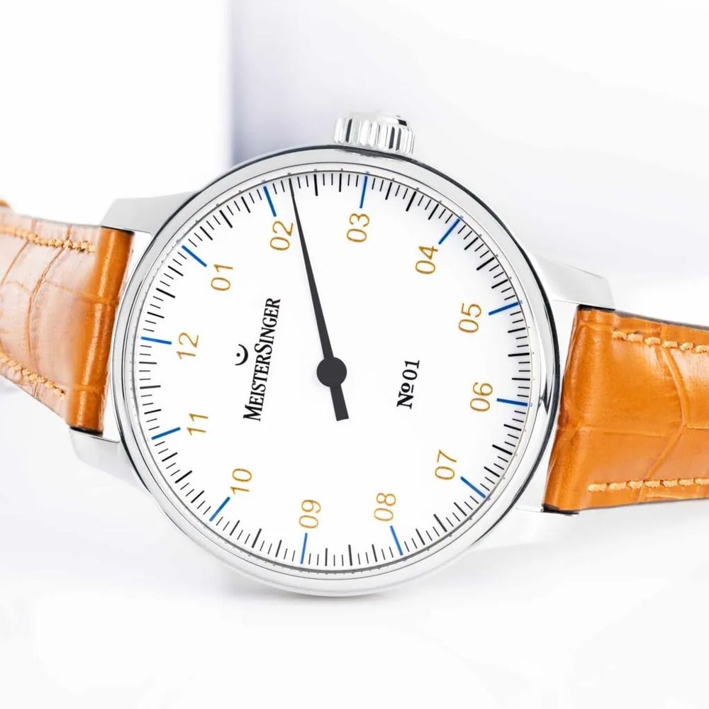 MeisterSinger明斯特 AM3301G N°01 - 白色手動上鍊手錶(機械錶 男錶 手動上鍊):圖片 5