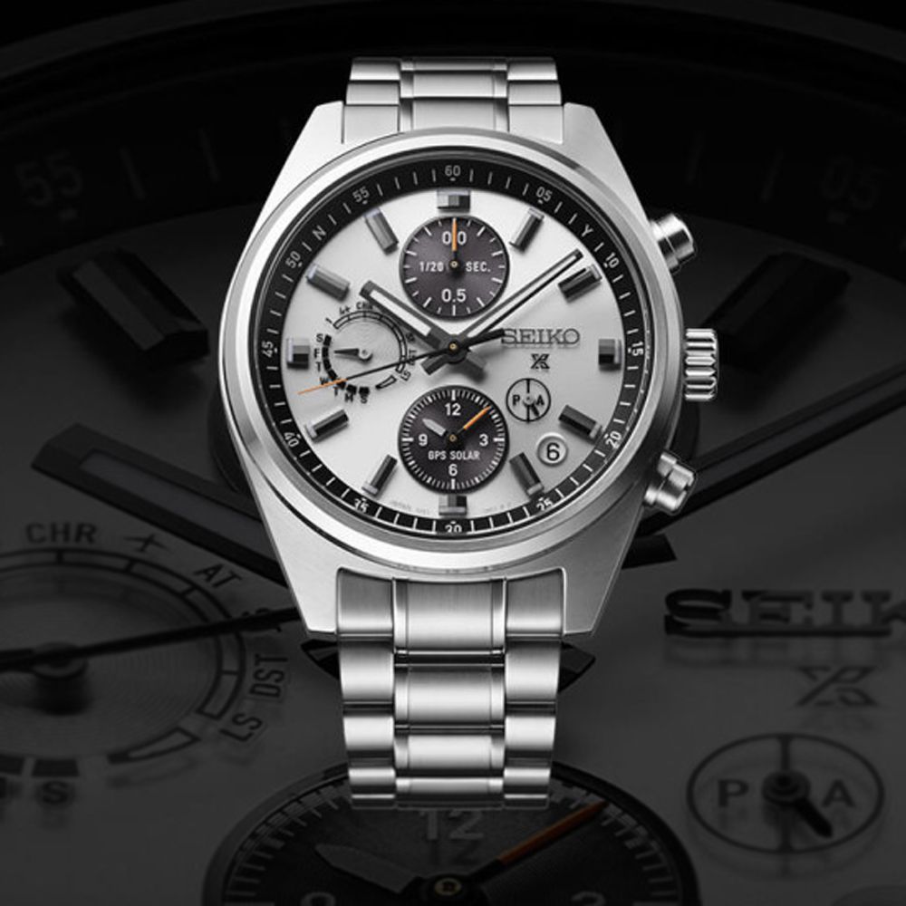 SEIKO精工 Prospex GPS衛星對時 太陽能雙時區計時腕錶-灰_SK028 SSH165J1/5X83-0AH0S:圖片 5
