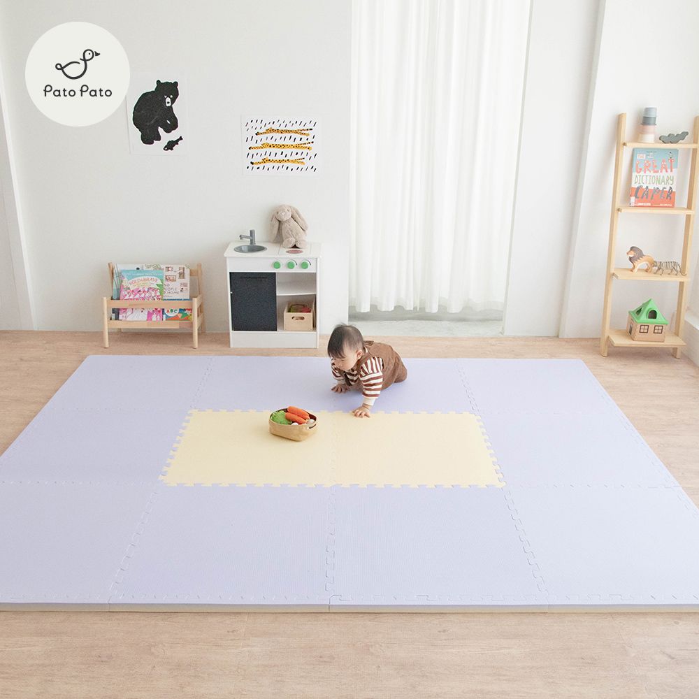 Pato Pato【PatoPato】EVA嬰幼兒防摔專用 60x60x3cm 雙色居家地墊 / 1箱6片 / 6色任選:圖片 5