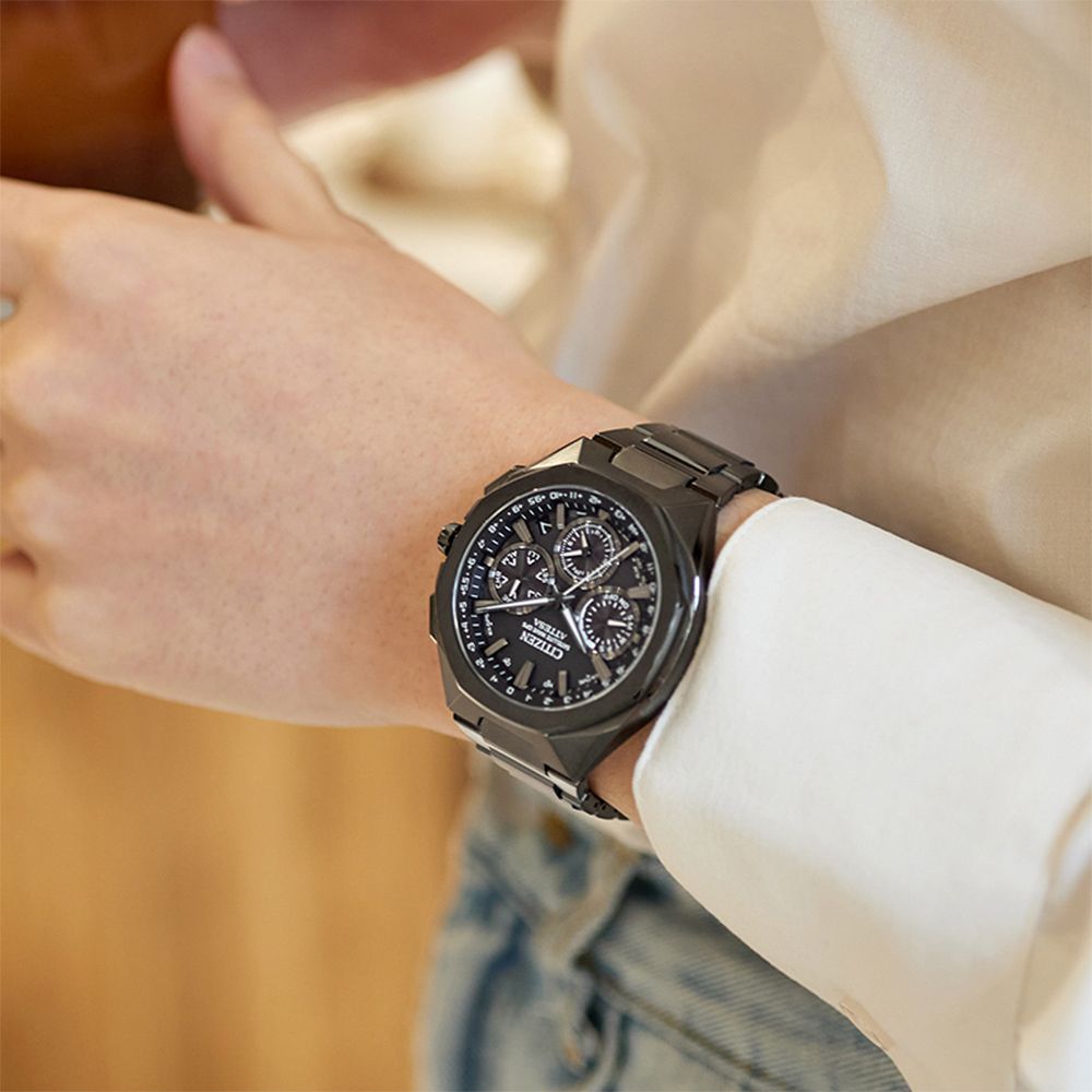 CITIZEN星辰 韋禮安廣告款 限量 鈦 八角 GPS衛星對時光動能計時手錶 CC4105-69E:圖片 5