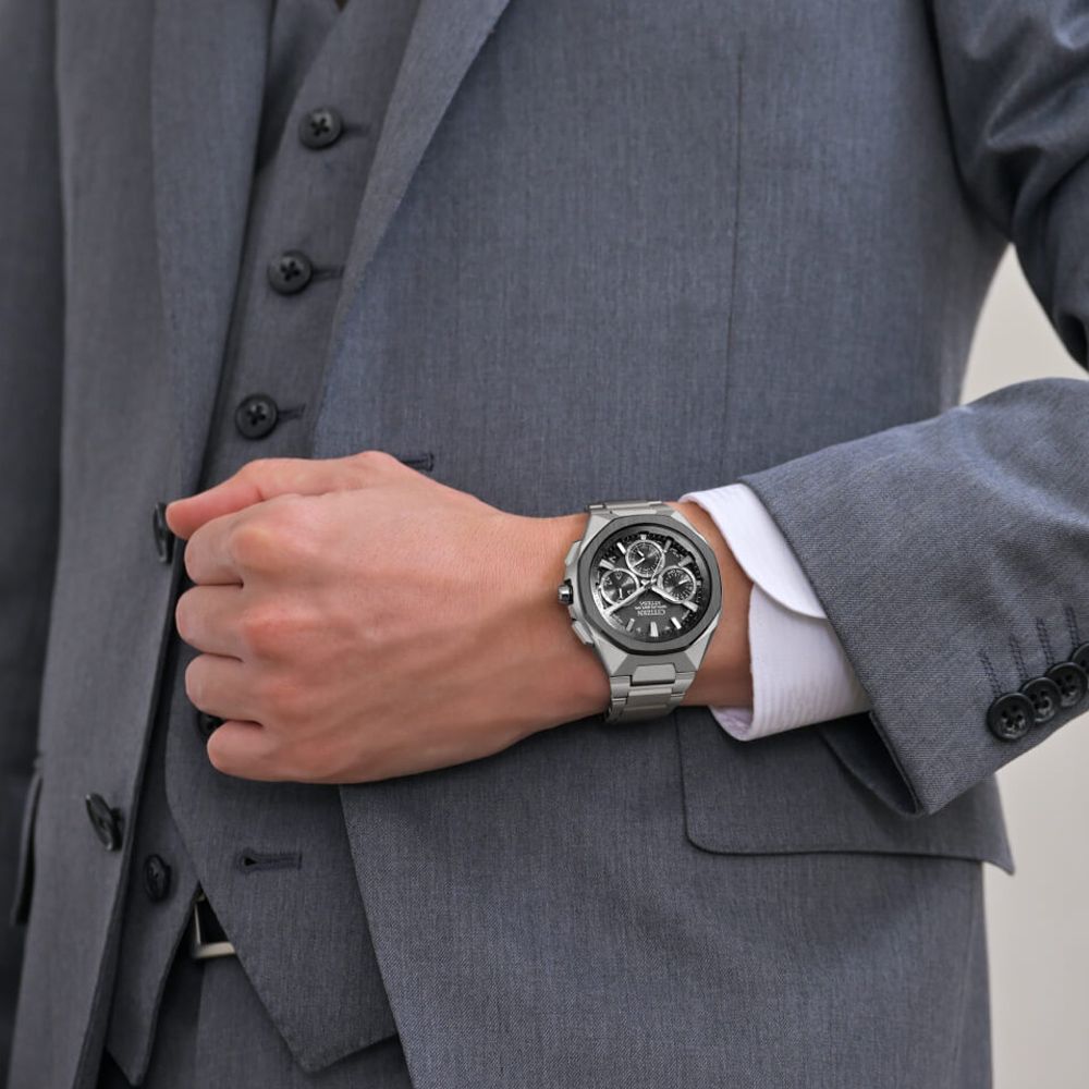 CITIZEN星辰 GENTS 限量 陶瓷錶圈 GPS 鈦金屬 光動能腕錶 CC4104-53E:圖片 5