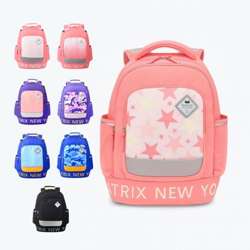 BEATRIX NEW YORK美國 美式休閒國小防潑水護脊透氣書包 (120-150cm)